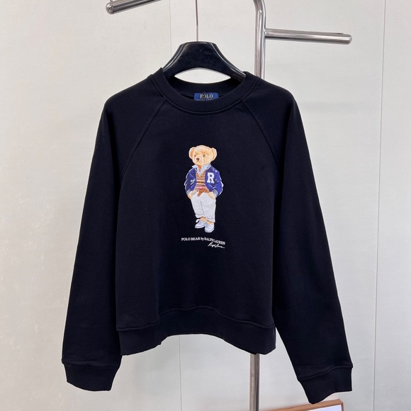 Ralph Lauren Black Sweater with Bear Design - Picture 1 of 9